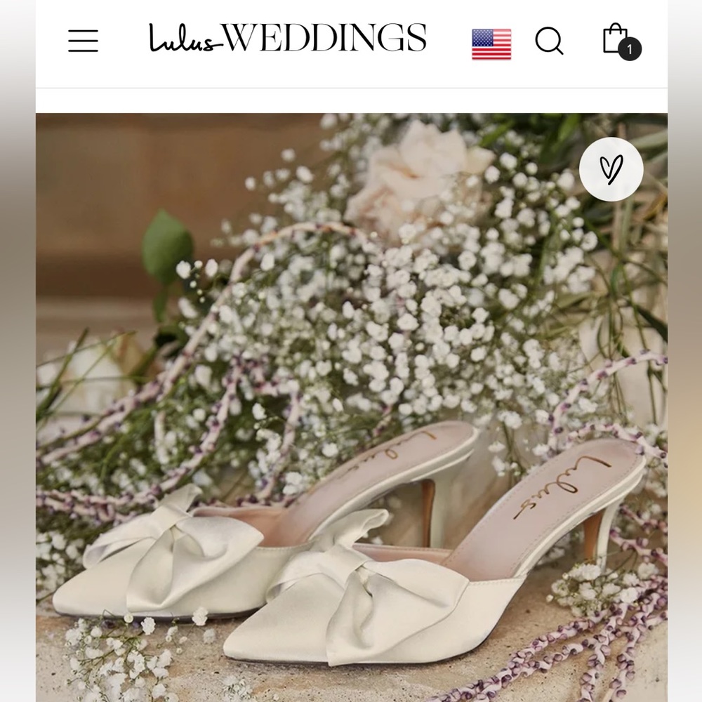 Lulus Ivory Satin Pointed-Toe Heels